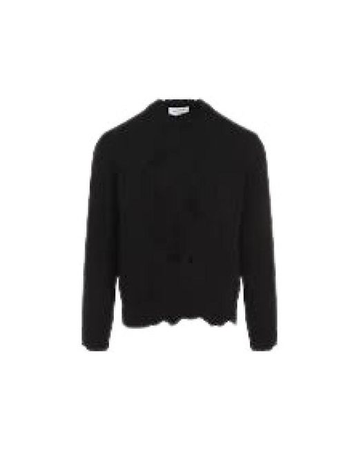 Alexander McQueen Black Round-Neck Knitwear for men