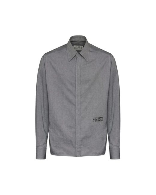 MM6 by Maison Margiela Gray Casual Shirts for men