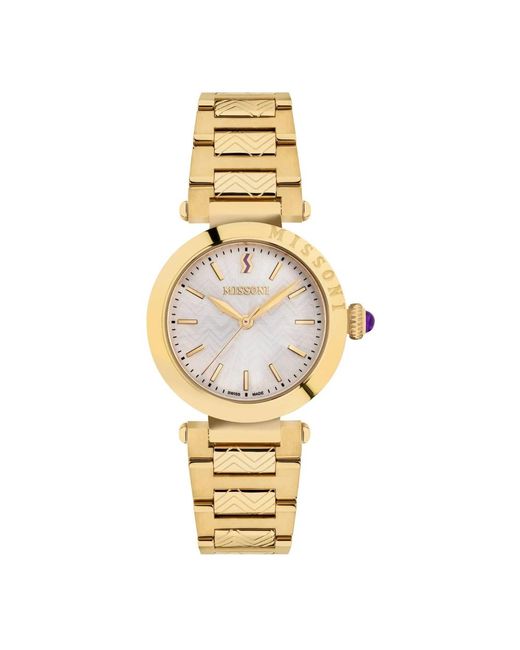 Missoni Metallic Atelier Vielseitige Stilvolle Uhr Formell Lässig