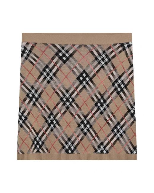 Burberry Brown Short Skirts