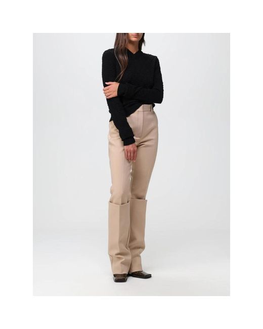 Sportmax Black Straight Trousers