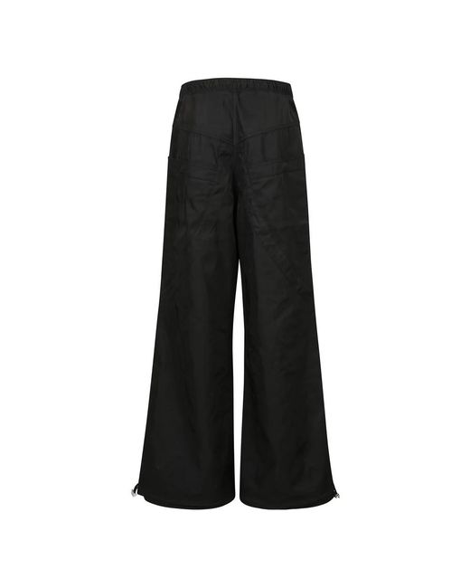 The Attico Black Wide Trousers