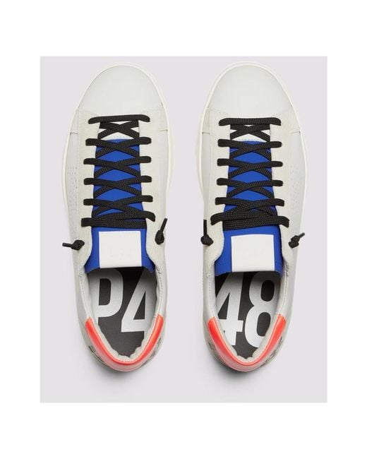 P448 White Sneakers for men