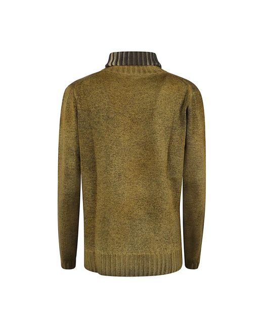 ALESSANDRO ASTE Green Turtlenecks for men