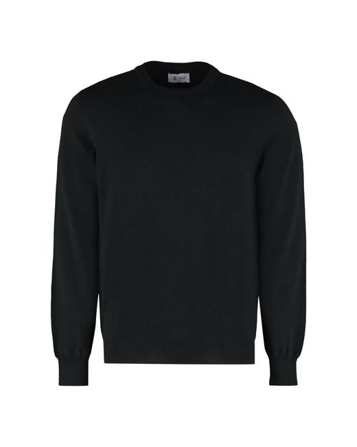 THE (Alphabet) Black Round-Neck Knitwear for men