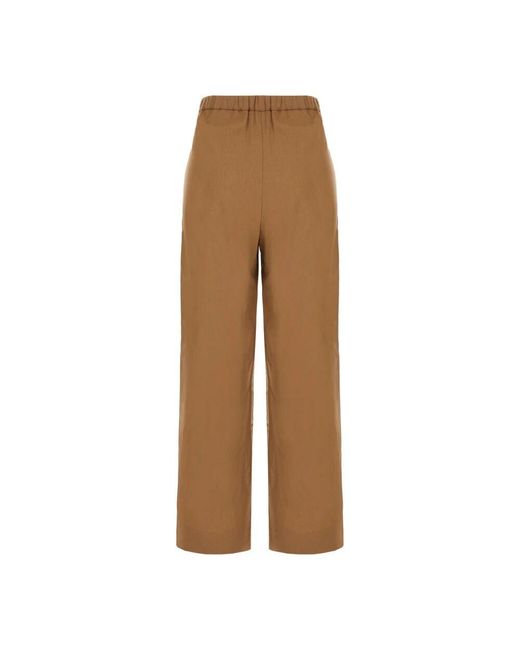 Straight Trousers Max Mara en coloris Brown