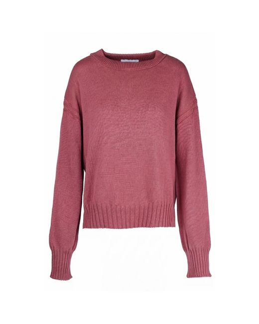 Alpha Studio Ronde Hals Gebreide Kleding in het Pink