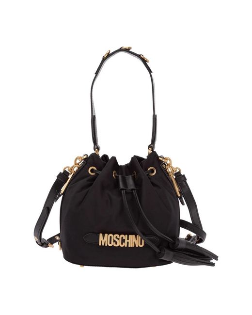 Moschino Black Bucket Bags