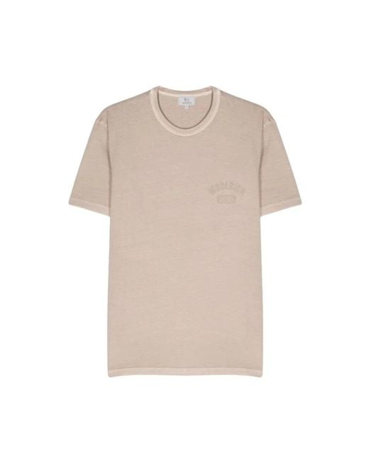 Woolrich Natural T-Shirts for men