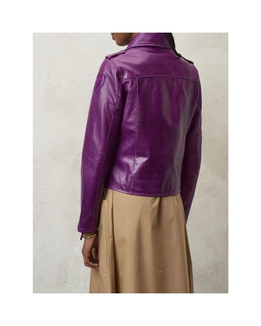 Blauer Purple Leather jackets