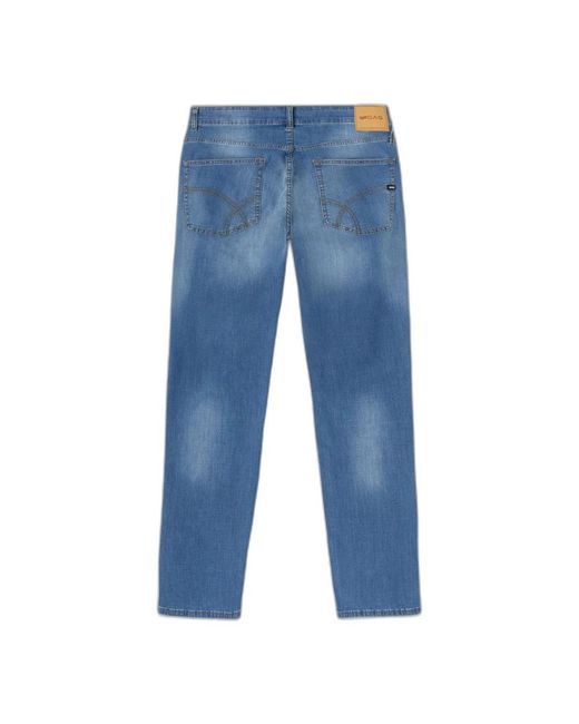 Gas Blue Straight Jeans for men