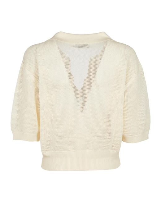 Laneus Natural V-Neck Knitwear