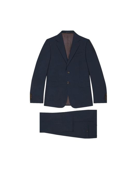 Gucci Blue Single Breasted Suits for men