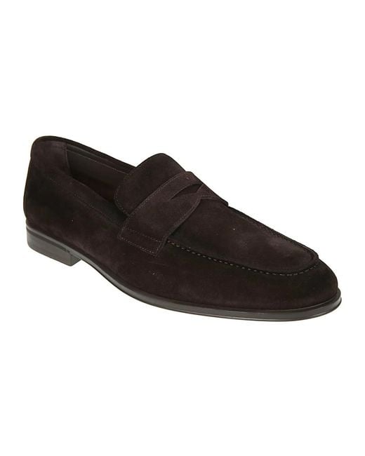 Doucal's Black Loafers for men