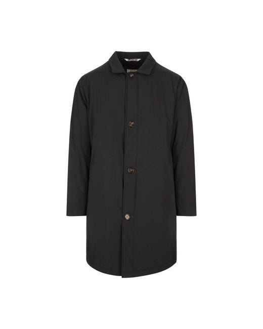 KIRED Black Single-Breasted Coats for men