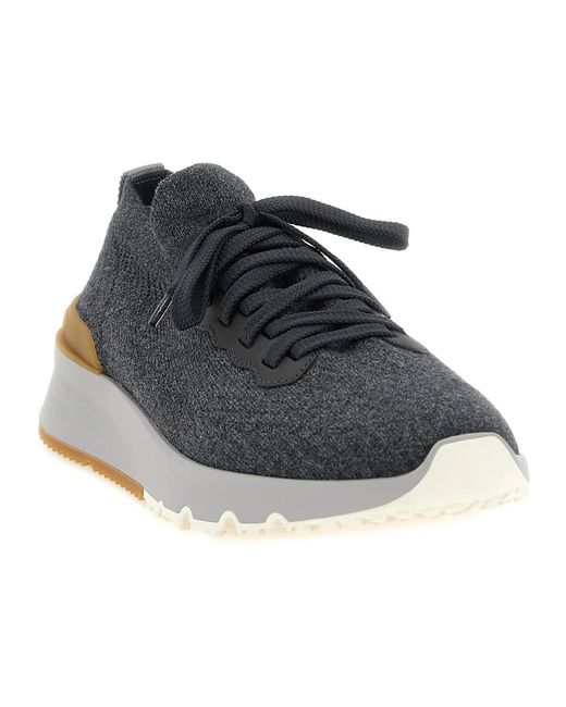 Brunello Cucinelli Blue Sneakers for men