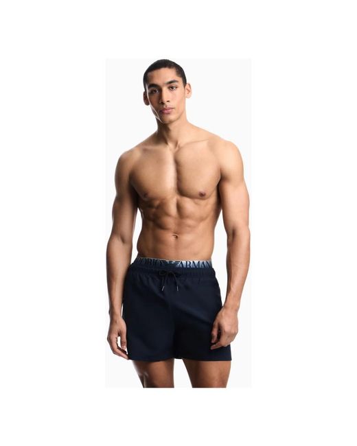 Emporio Armani Blue Beachwear for men