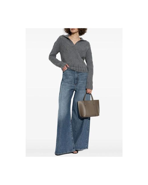 Etro Gray Cashmere Knitwear