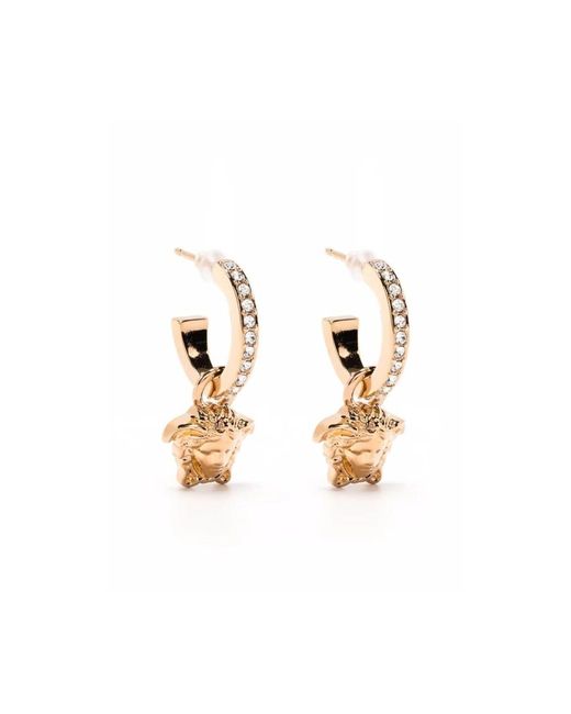Earrings Versace de color Metallic