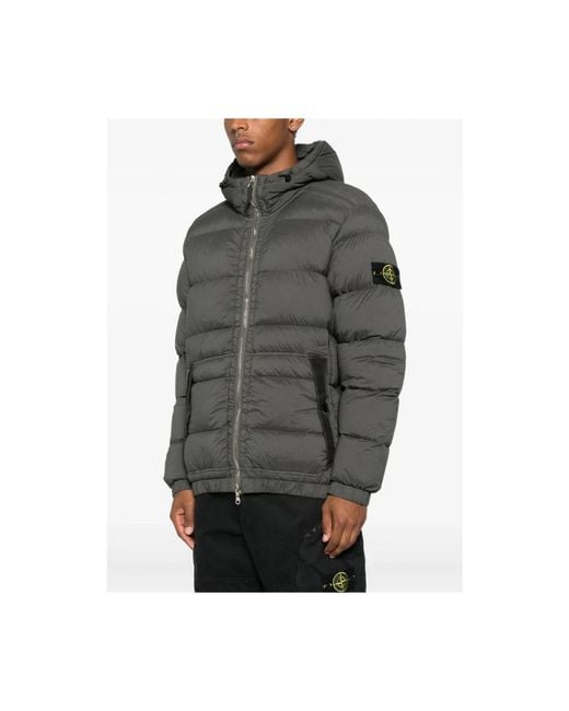 Down Jackets Stone Island de hombre de color Gray