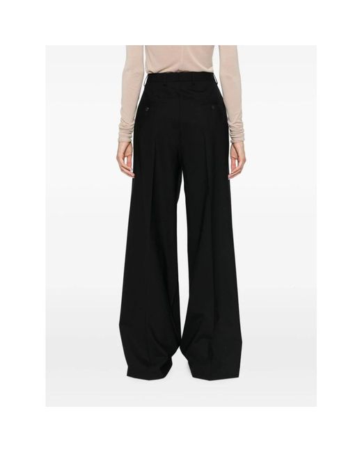 Rick Owens Black Wide Trousers