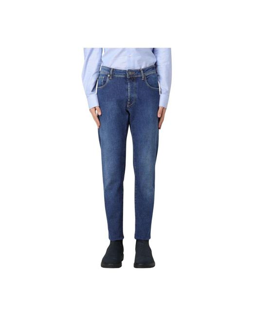 Incotex Blue Slim-Fit Jeans for men