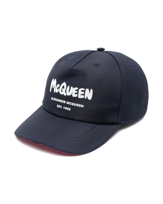 Alexander McQueen Blue Caps for men