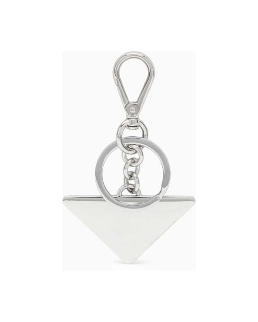 Prada White Keychains for men