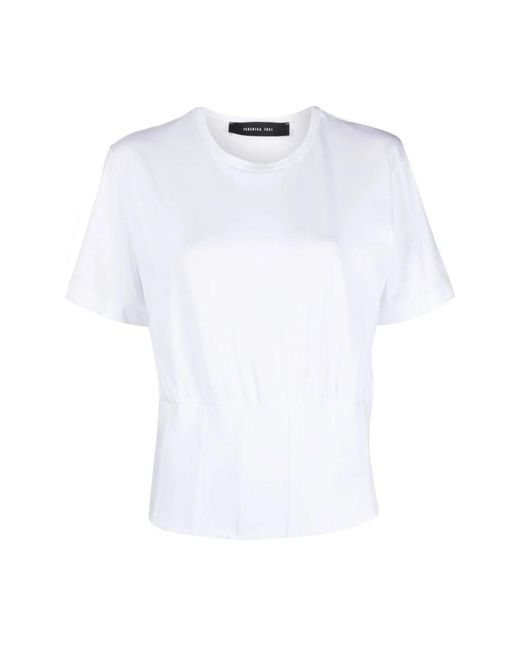 FEDERICA TOSI White Weiße t-shirts und polos kollektion