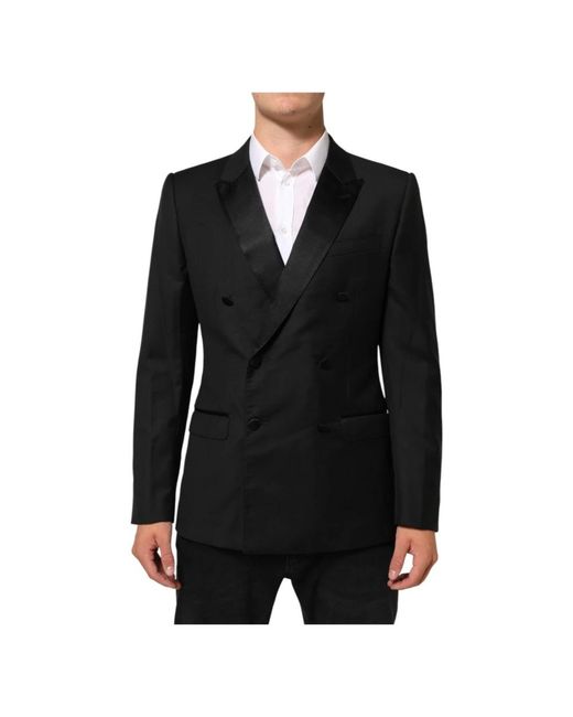 Dolce & Gabbana Black Blazers for men