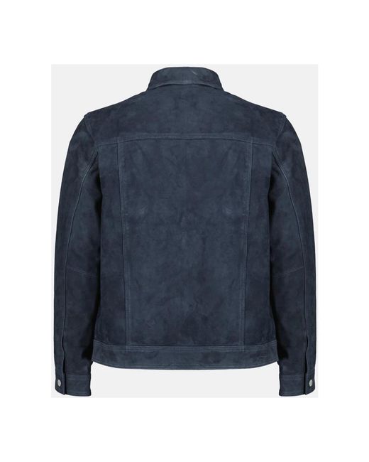 Officine Generale Blue Denim Jackets for men