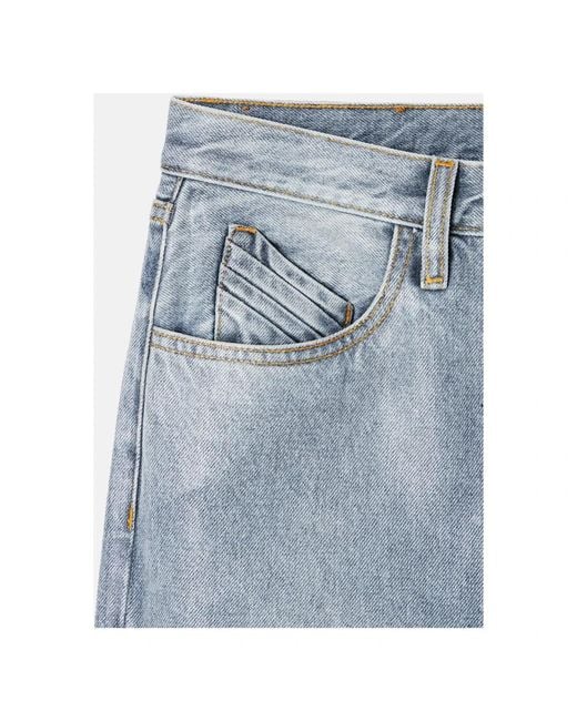 The Attico Blue Straight Fit Jeans