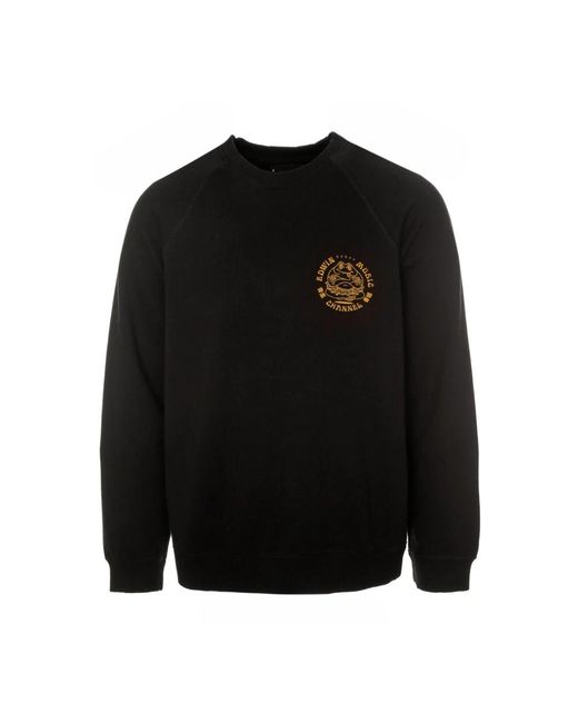 Edwin Hoodies & Sweatvesten ,Zwart ,Muziek Kanaal Sweatshirt in het Black voor heren