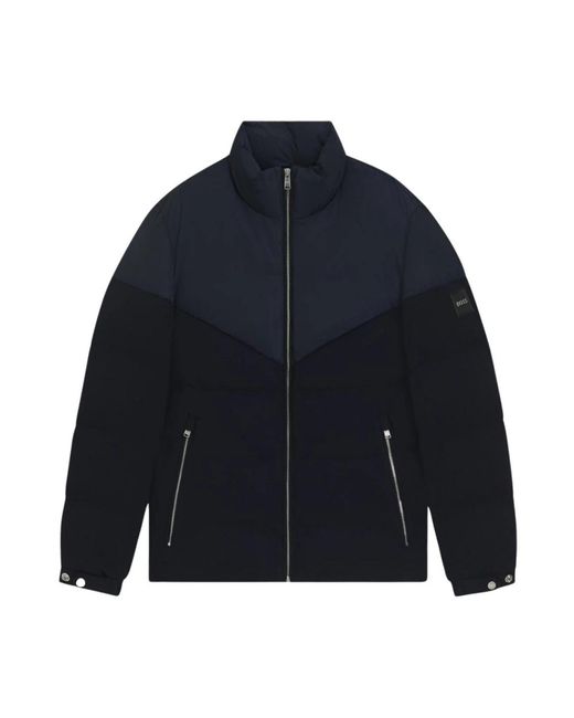 Boss Blue Winter Jackets for men