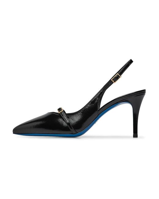 Loriblu Schoenen ,Zwart ,Leer Slingback in het Black