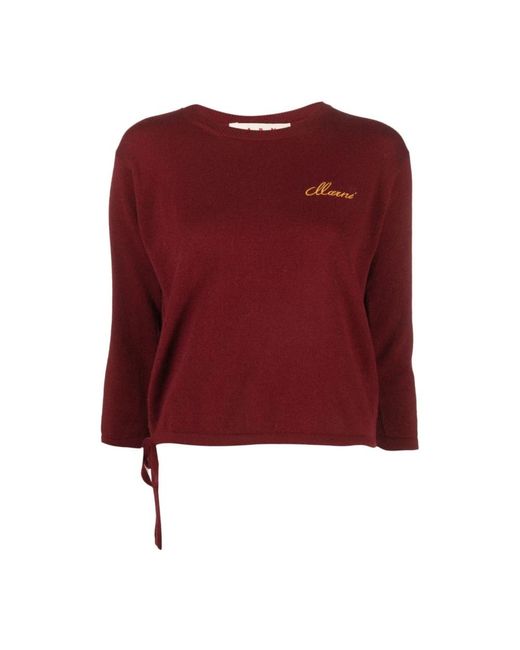 Marni Red Round-Neck Knitwear