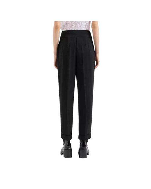 ARMANI EXCHANGE Black Straight Trousers