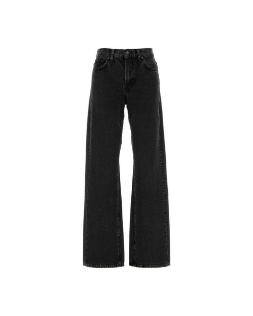 Wide Jeans 7 For All Mankind en coloris Black