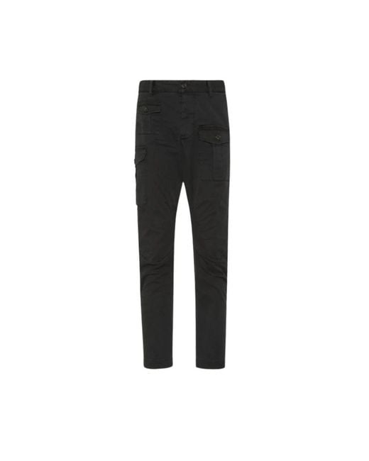 DSquared² Black Slim-Fit Trousers for men