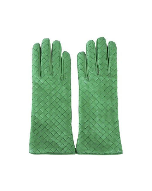Bottega Veneta Green Gloves