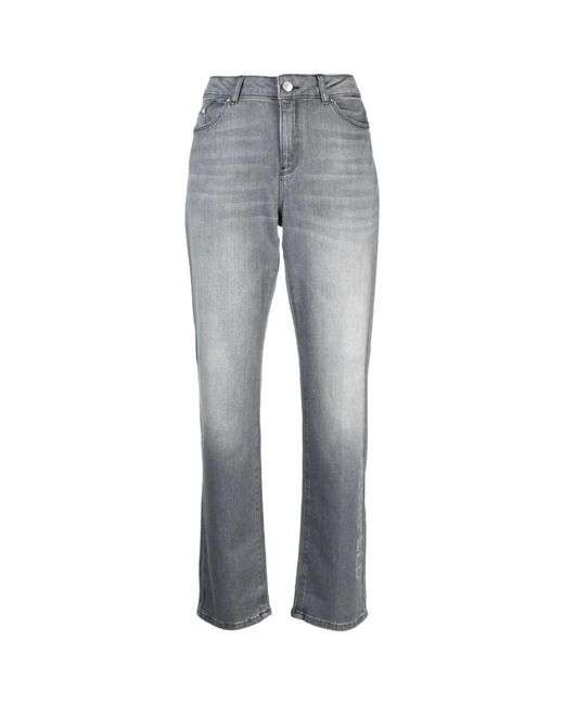 Karl Lagerfeld Gray Straight Jeans