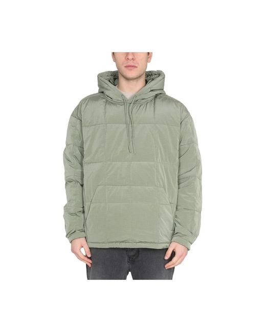 Ienki Ienki Drawstring Hood One Front in het Green voor heren