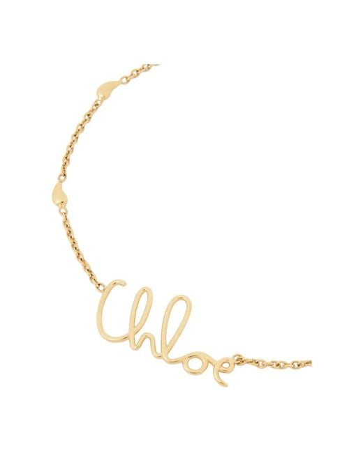 Necklaces Chloé de color Metallic