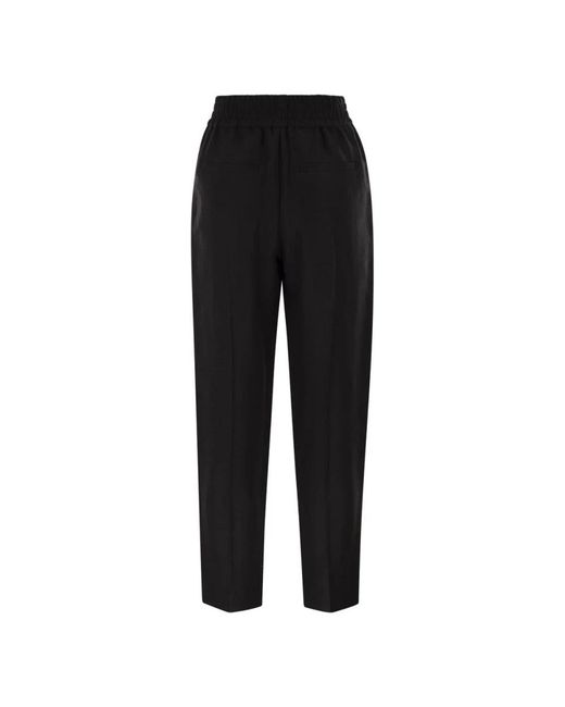 Brunello Cucinelli Black Tapered Trousers