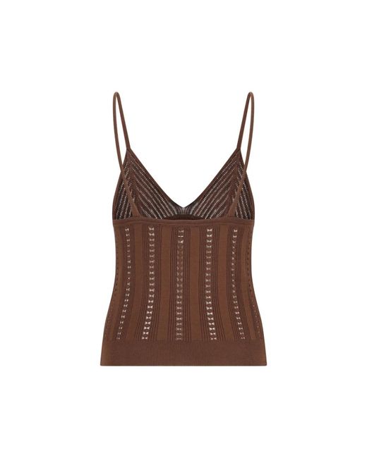 Blumarine Brown V-Neck Knitwear