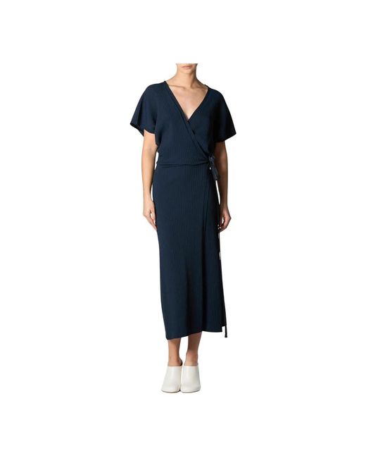 Roberto Collina Blue Wrap Dresses