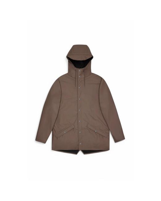 Rains Brown Rain Jackets for men