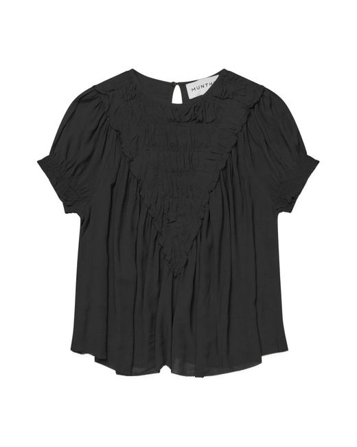 Blouses Munthe de color Black