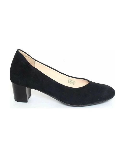 Ara Schoenen ,Zwart ,Suède Business Pumps in het Blue