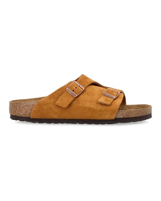 Sliders Birkenstock de hombre de color Brown